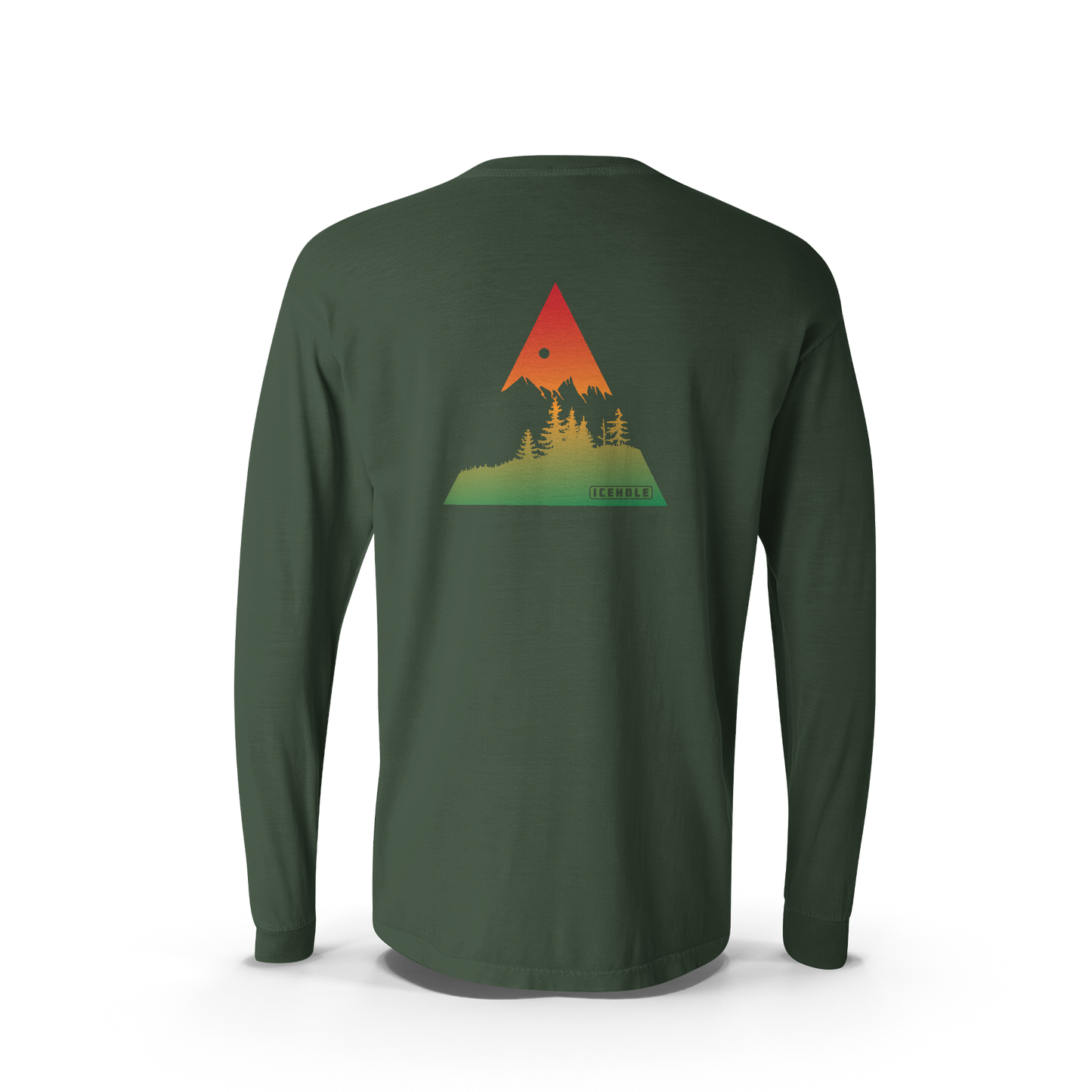 ICEHOLE Mountain Peak Long Sleeve Tee - Green