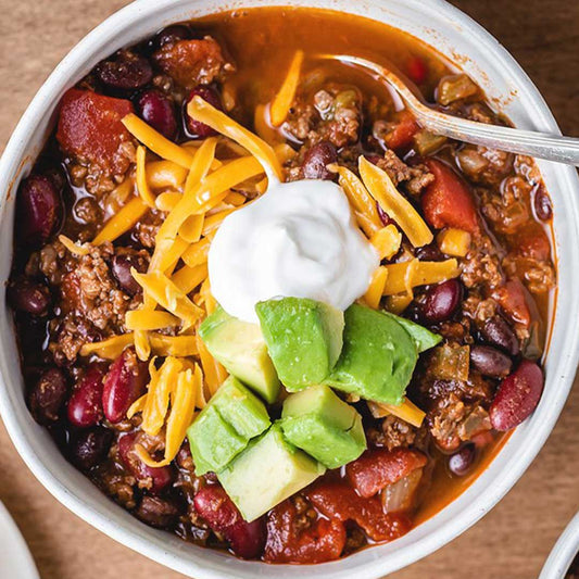 SLOW-COOKED VENISON CHILI