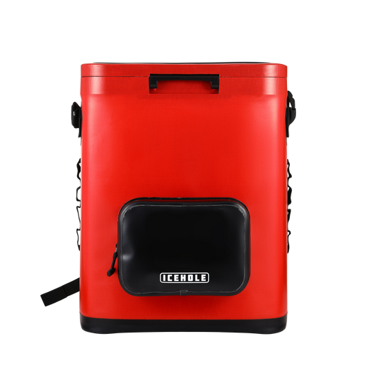 ICEHOLE H30 - 30 QT HYBRID II COOLER (RADIANT RED/BLACK)
