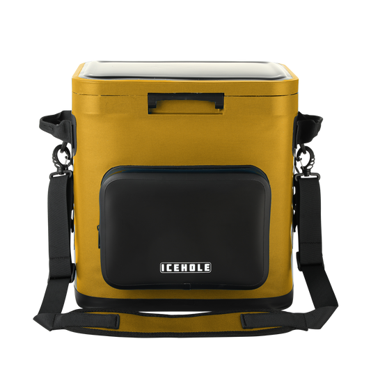 ICEHOLE H20- 20 QT HYBRID II COOLER (COYOTE/ORANGE)