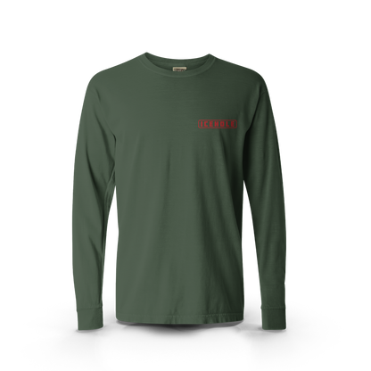 ICEHOLE Mountain Peak Long Sleeve Tee - Green