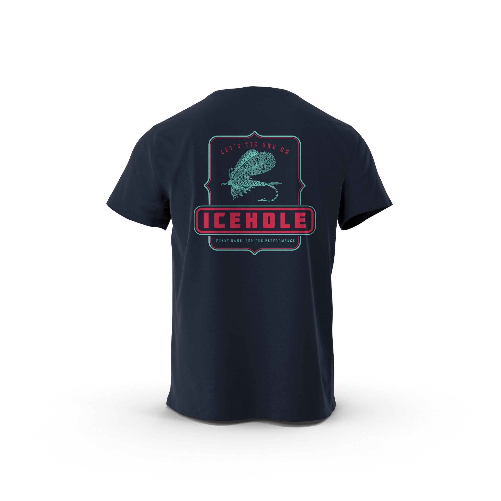 ICEHOLE Fly Short Sleeve Tee Navy ICEHOLE Fly Short Sleeve Tee Navy