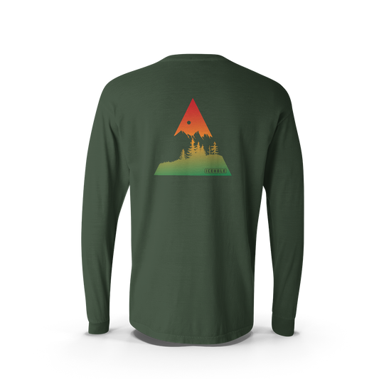 ICEHOLE Mountain Peak Long Sleeve Tee - Green