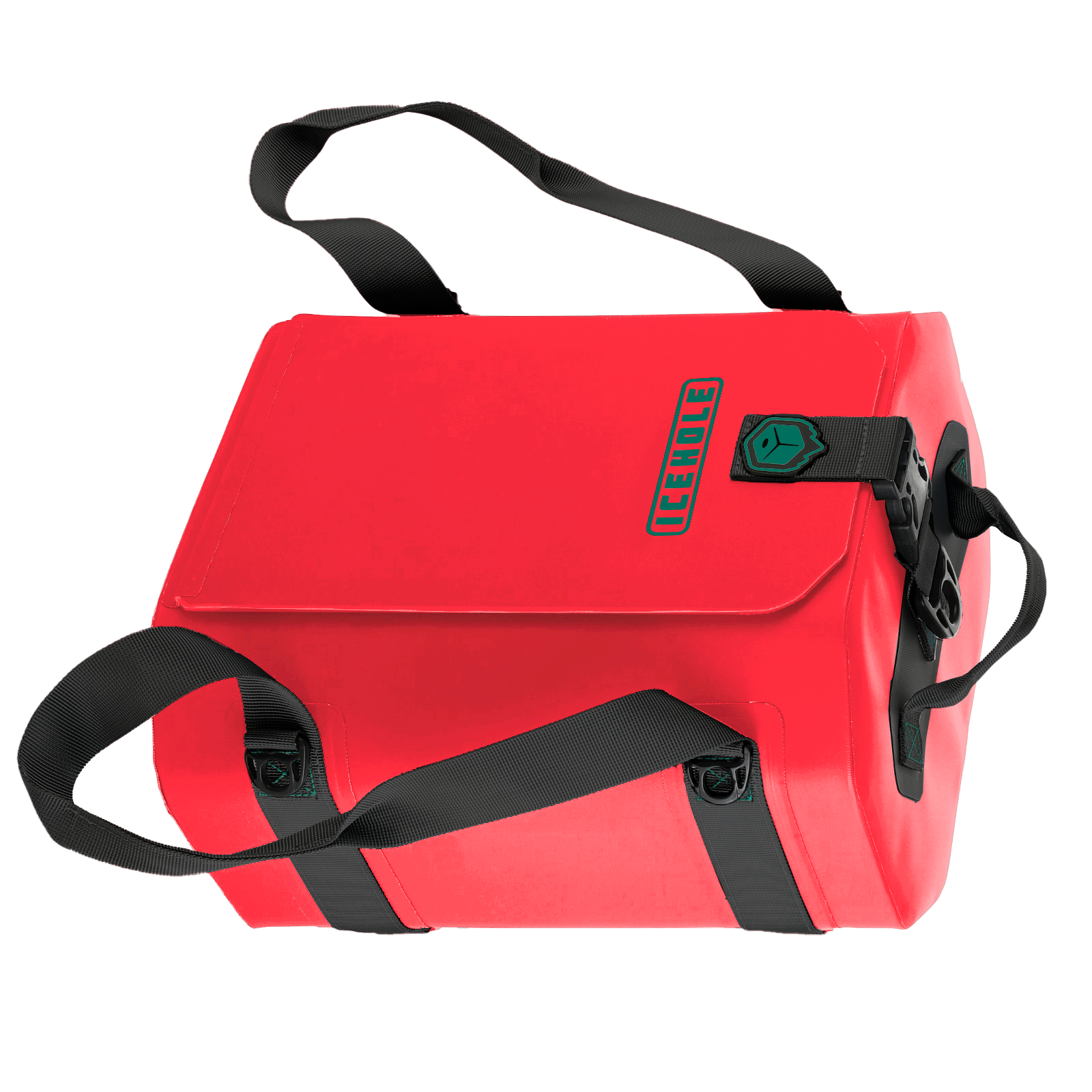 ICEHOLE H20 - 20 QT MAGNETIC HYBRID COOLER (RED/TEAL) ICEHOLE H20 - 20 QT MAGNETIC HYBRID COOLER (RED/TEAL)