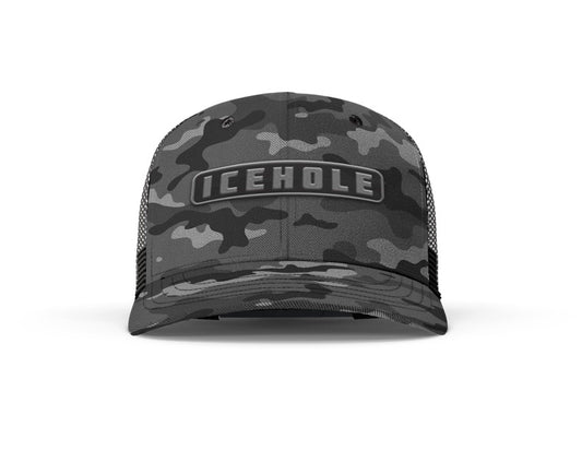 ICEHOLE Grey Camo Cap